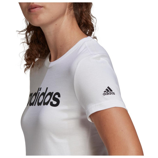 Adidas Γυναικεία κοντομάνικη μπλούζα Loungewear Essentials Slim Logo Tee